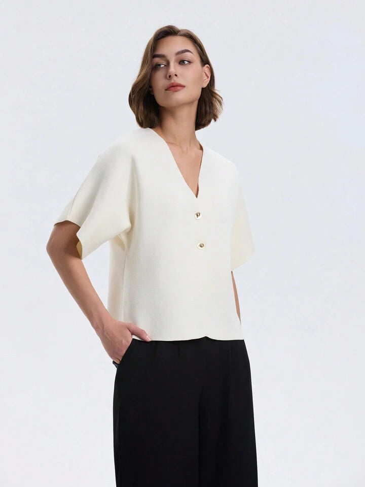 Veronica | Top z dekoltem w serek