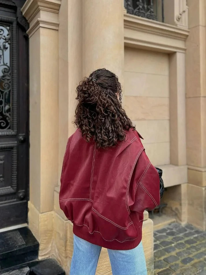 Amélie | Skórzana Kurtka Jesienna