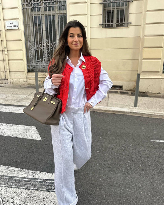 Jaśmin | Kamizelka dzianinowa