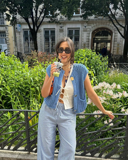 Jaśmin | Kamizelka dzianinowa