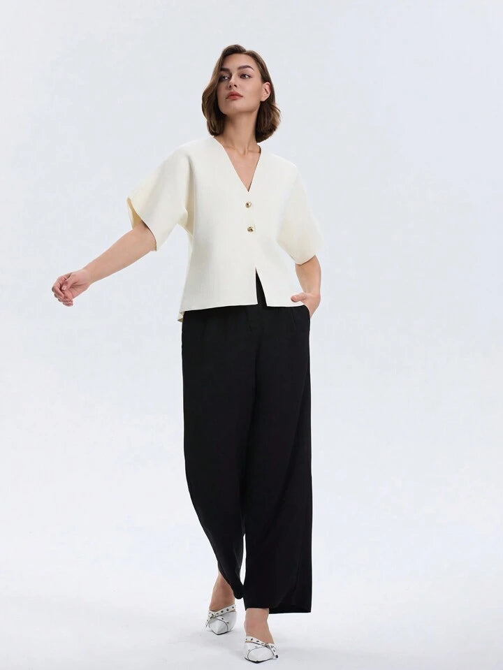 Veronica | Top z dekoltem w serek