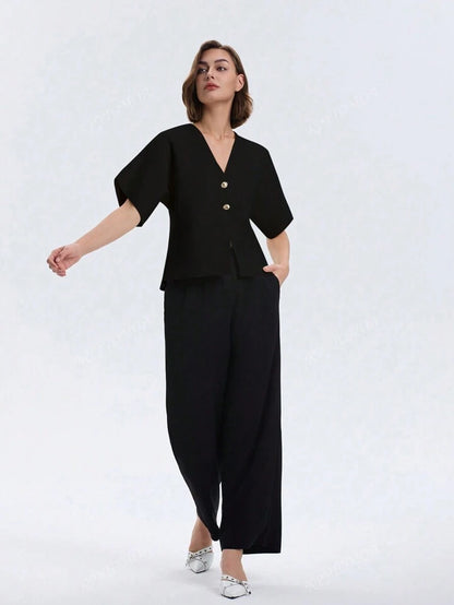 Veronica | Top z dekoltem w serek