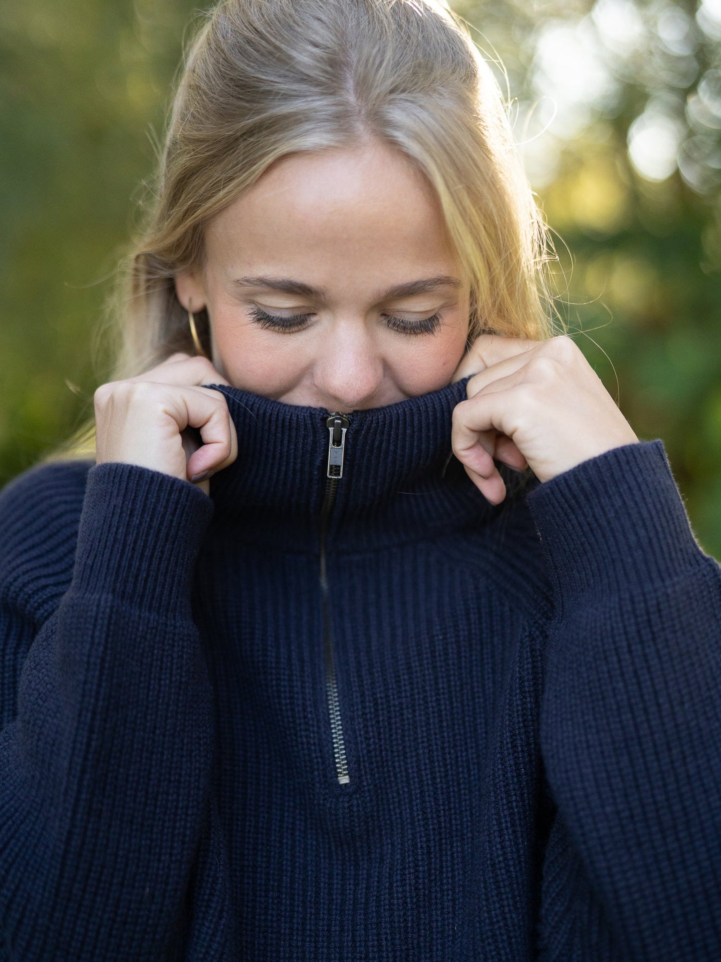 Frauen Merino Troyer - navy