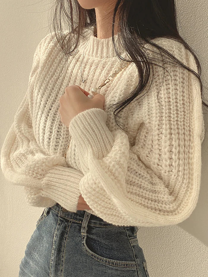 Ava | Knit Crop Sweater