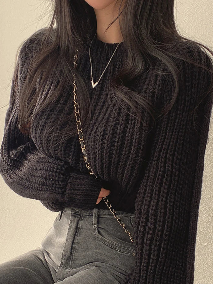 Ava | Knit Crop Sweater