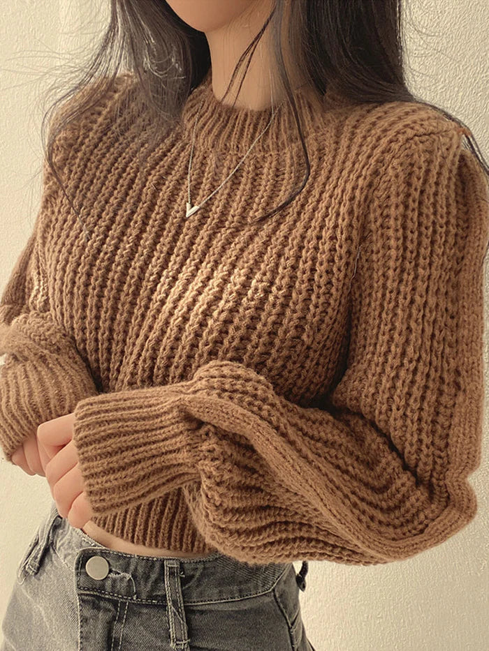Ava | Knit Crop Sweater
