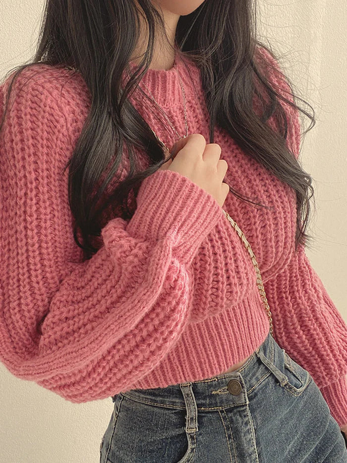 Ava | Knit Crop Sweater