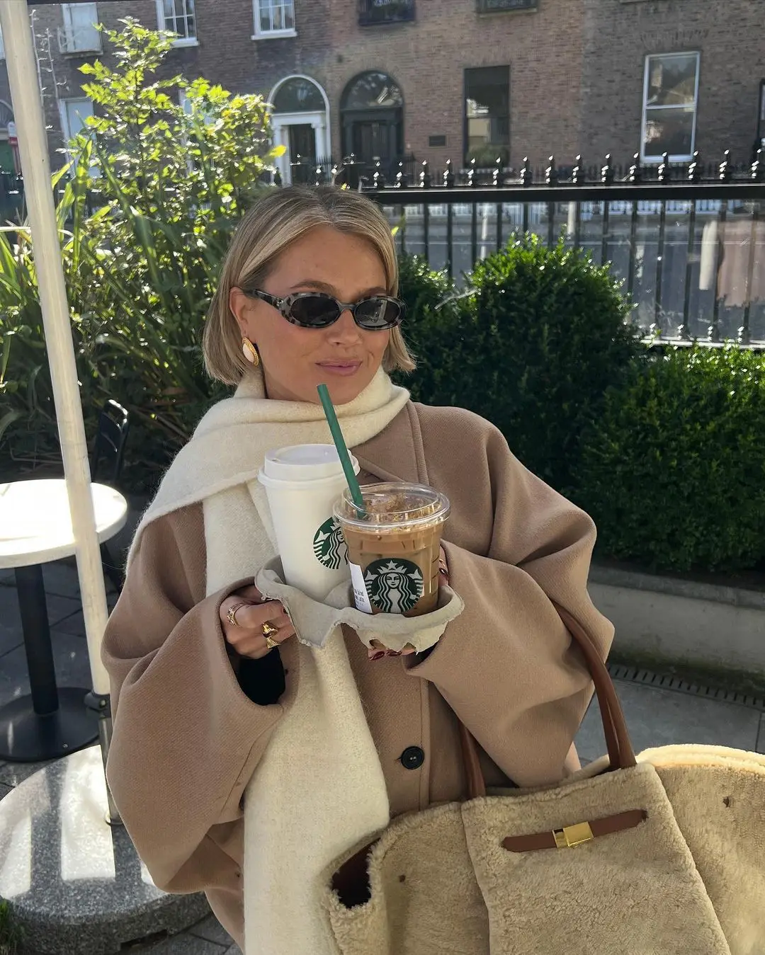 Lovie | Oversize'owy wełniany płaszcz 